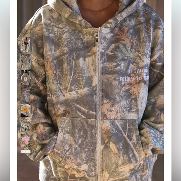 Māmane Kuiki Camo Zip-Up Hoodie